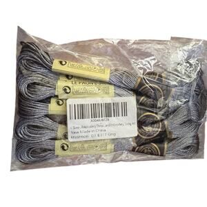Krastmon 6 Skeins Embroidery Thread and Embroidery String Art DX-E317 Grey